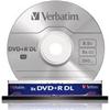 DVD+R double layer Verbatim, senza custodia 8.5Gb, 240min, 8x. 